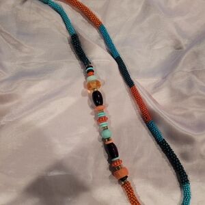 Native Americam Southwest Multicolor Beaded Necklace